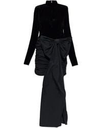 ROTATE BIRGER CHRISTENSEN - Dress Made Of Combined Fabrics - Lyst