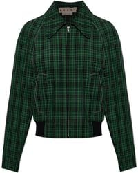 Marni - Wool Checked Jacket - Lyst