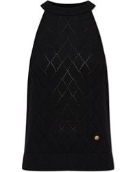 Balmain - Wool Sleeveless Top - Lyst
