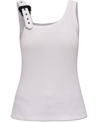 Versace - Ribbed Tank Top, - Lyst