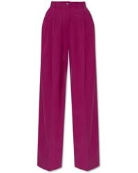 Dolce & Gabbana - Wool Trousers With Crease - Lyst