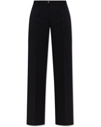 Dolce & Gabbana - Dolce & Gabbana Wool Pleated Trousers - Lyst