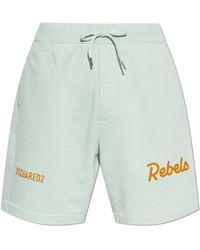 DSquared² - Shorts With Embroidered Logo - Lyst