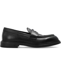 Emporio Armani - Leather Loafers - Lyst