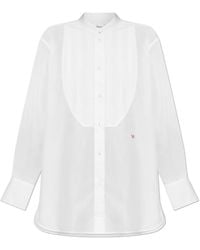 Victoria Beckham - Shirt With Stand-Up Collar - Lyst