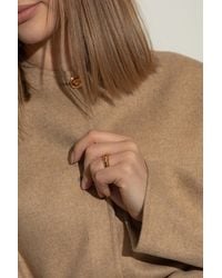 Versace - Ring With A Distinctive Greek Pattern - Lyst