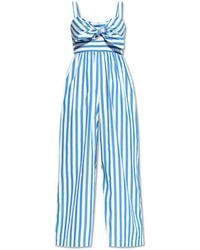 Kate Spade - Striped Pattern Jumpsuit - Lyst