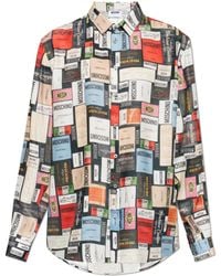 Moschino - Silk Shirt With Print - Lyst