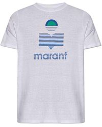 Isabel Marant - 'karman' Linen T-shirt, - Lyst