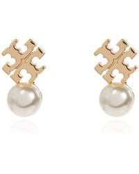 Tory Burch - Earrings With Glass Pearl - Lyst