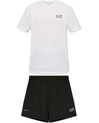 EA7 - Set: T-shirt And Shorts, - Lyst