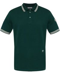 Moncler - Polo With Embroidered Logo - Lyst