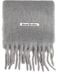Acne Studios - Scarf With Logo - Lyst