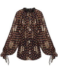 Etro - Silk Top With Lurex Thread - Lyst