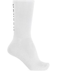McQueen - Cotton Socks With Logo - Lyst