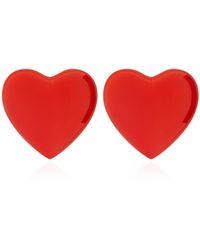 Moschino - Heart Motif Clip-On Earrings - Lyst