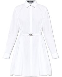 Versace - Shirt With Lace Inserts - Lyst
