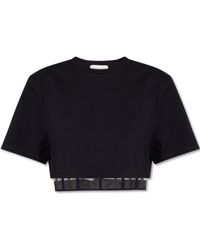 Alexander McQueen - Two-Layer T-Shirt With Corset - Lyst