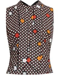 MM6 by Maison Margiela - Top With A Decorative Scarf - Lyst