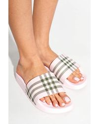 Burberry - Rubber Flip-Flops - Lyst