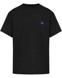 Jil Sander - T-Shirt With Embroidered Logo - Lyst