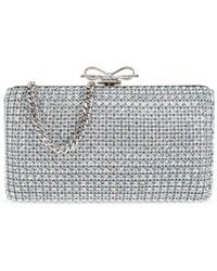 Self-Portrait - Clutch With Shimmering Crystals - Lyst