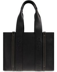 Chloé - Large Woody Leather Tote Bag - Lyst