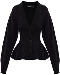 ROTATE BIRGER CHRISTENSEN - Cardigan With Peplum - Lyst