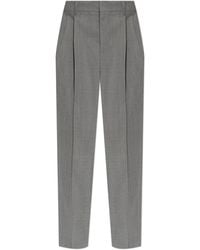 Victoria Beckham - Wool Trousers With Pleats - Lyst