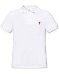 Ami Paris - Polo Shirt With Logo - Lyst