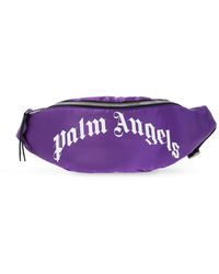 Palm Angels Belt Bag With Logo - Purple