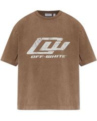 Off-White c/o Virgil Abloh - T-Shirt With Printed Logo - Lyst