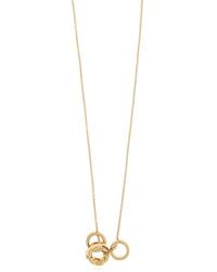 COACH - Brass Necklace - Lyst