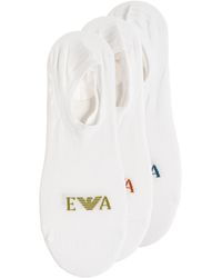 Emporio Armani - Three-Pack Of Socks With Logo - Lyst