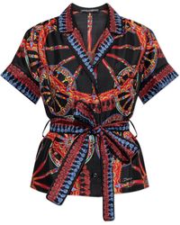 Dolce & Gabbana - Silk Shirt With 'Carretto' Print - Lyst