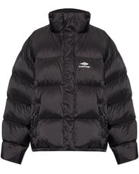 Balenciaga - Puffer Jacket With Logo - Lyst