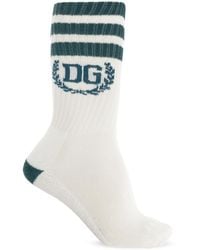 Dolce & Gabbana - Cotton Socks With Logo - Lyst