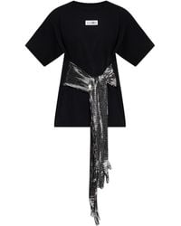 MM6 by Maison Margiela - T-Shirt With Long Gloves - Lyst