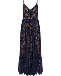 MICHAEL Michael Kors Chain Lace-Up Dress in Blue | Lyst UK MICHAEL Michael Kors Chain Lace-Up Dress in Blue | Lyst UK