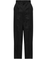 Maison Margiela - Wool Pleated Trousers - Lyst