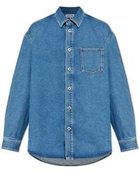 Loewe - T-Shirt With Embroidered Logo - Lyst