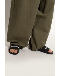 Balenciaga - Classic Logo Leather Slide - Lyst