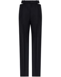 Jil Sander - Wool Trousers With A Split Waistband - Lyst