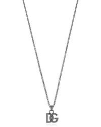 Dolce & Gabbana - Necklace With A Logo-Shaped Pendant - Lyst