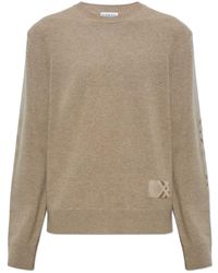 Burberry - Wool Sweater With A Crew Neck - Lyst