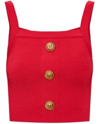 Balmain - Short Off-Shoulder Top - Lyst