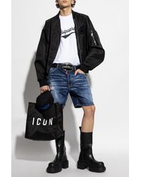 DSquared² - Bomber Jacket With Vintage Effect - Lyst