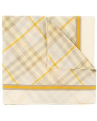 Burberry - Scarf With Check Pattern - Lyst