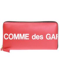 Comme des Garçons - Comme Des Garcons Sa0111 Huge Logo Leather Wallet - Lyst