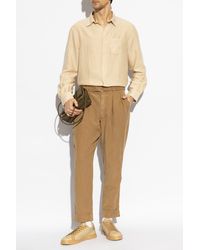 Officine Generale - Shirt With Stripe Pattern - Lyst